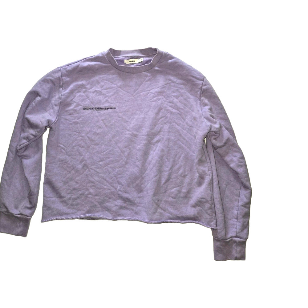 Pangaia 302183 Women 365 Midweight Crewneck Sweatshirt‎ Orchid Purple Size Small